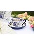  image of london-pottery-blue-rose-teacup-and-saucer