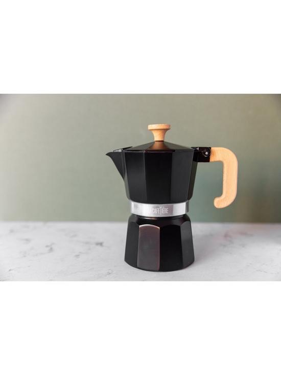 stillFront image of la-cafetiere-6-cup-espresso-maker-with-wooden-handle