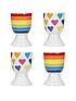  image of kitchencraft-rainbow-set-of-4-egg-cups