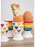 image of kitchencraft-rainbow-set-of-4-egg-cups