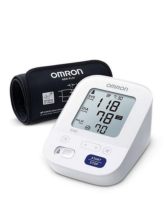front image of omron-upper-arm-blood-pressure-monitor-m3-comfort