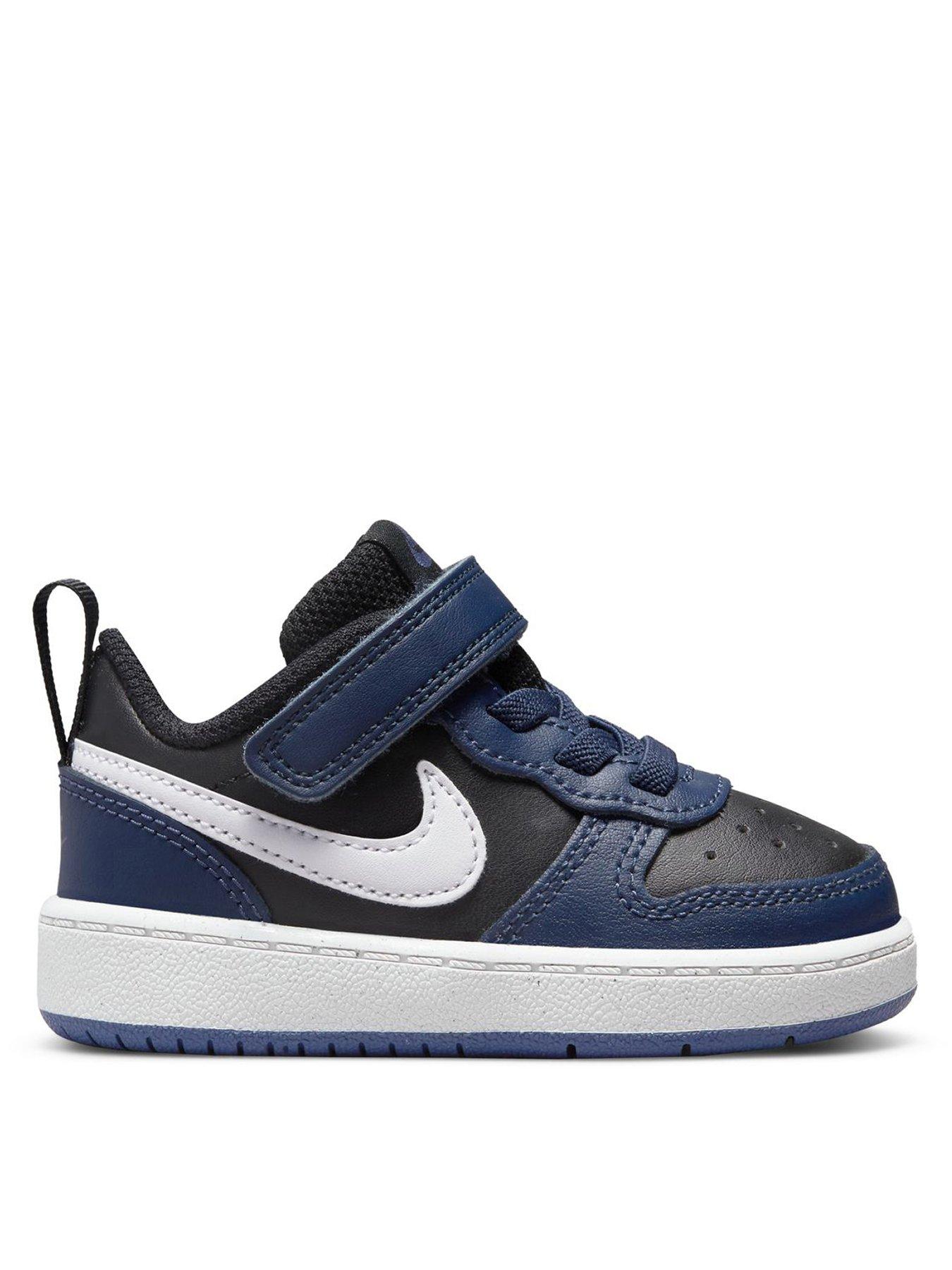 navy nike infant trainers