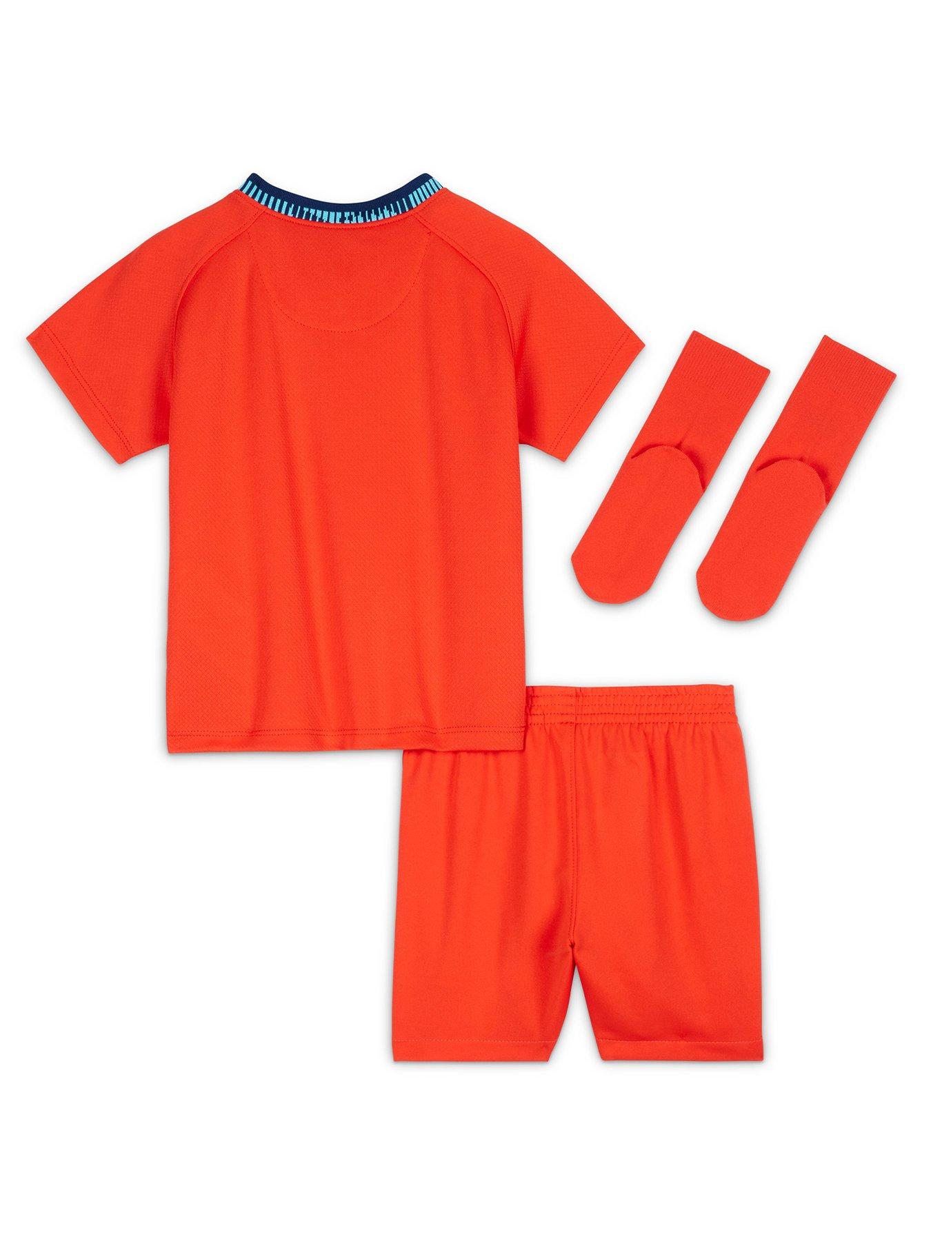 Nike England 2022 23 Away Infants Toddler Football Kit Red littlewoods