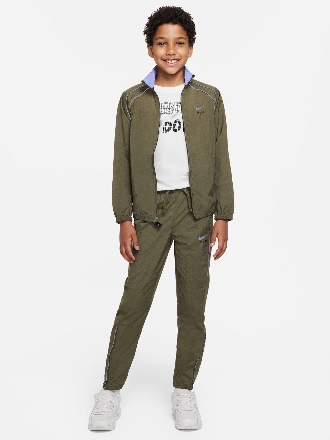 Nike Air Older Unisex Tracksuit Dark Green