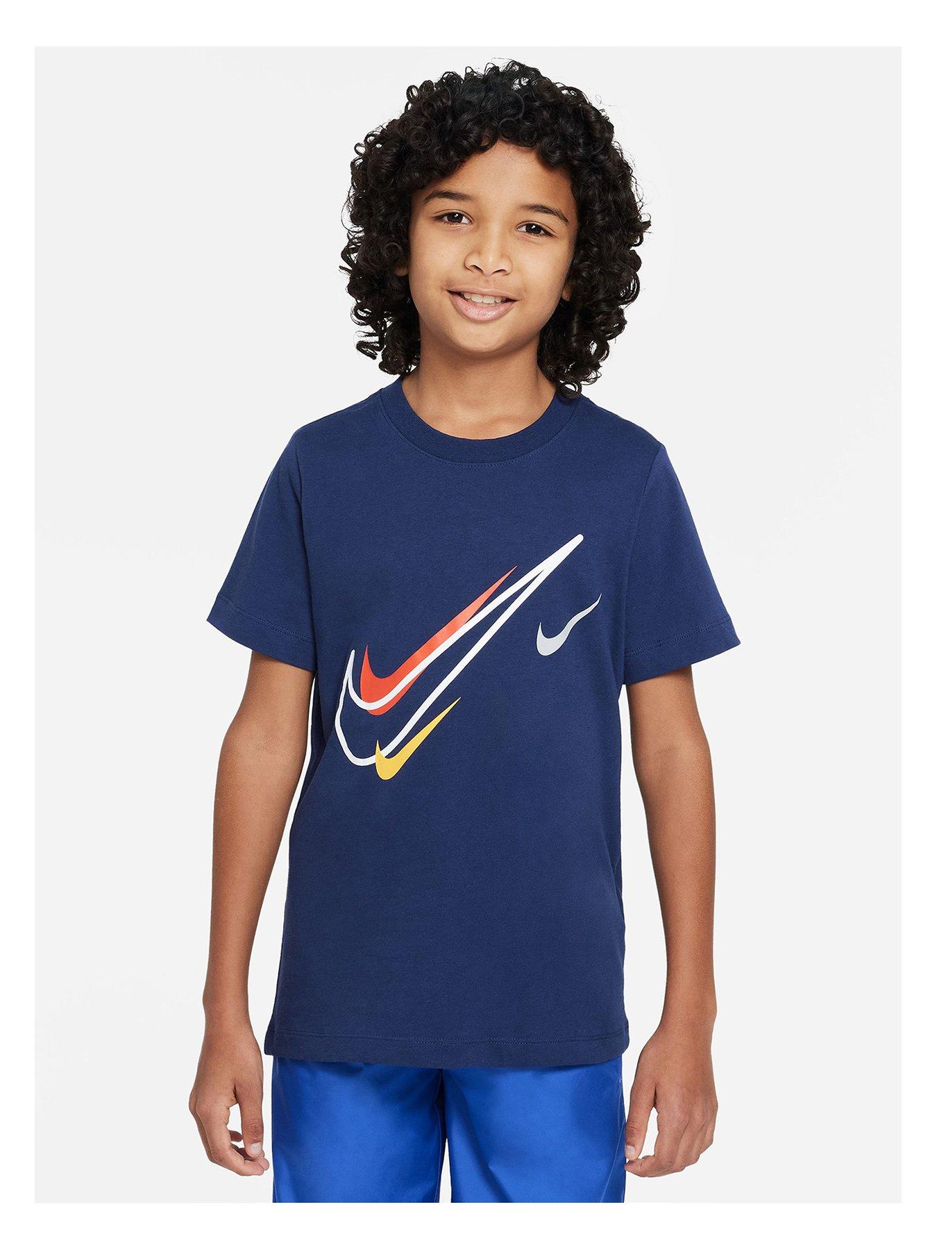 uformel bit Sicilien Nike Older Boys Nsw Summer Of Sports T-shirt - Dark Blue | littlewoods.com