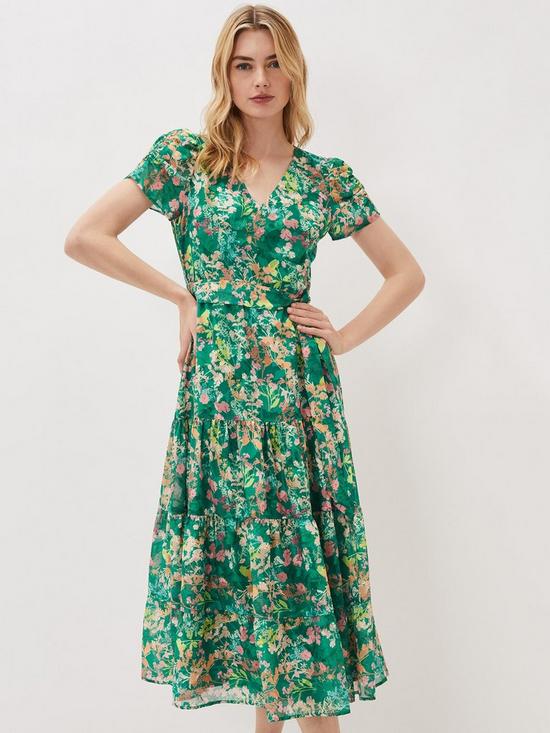 front image of phase-eight-phase-8-morven-printed-tiered-dress