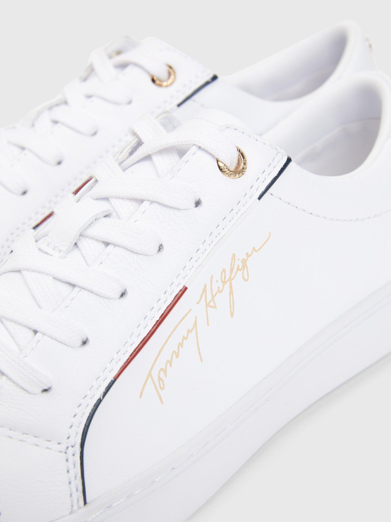  image of tommy-hilfiger-signature-trainer-white
