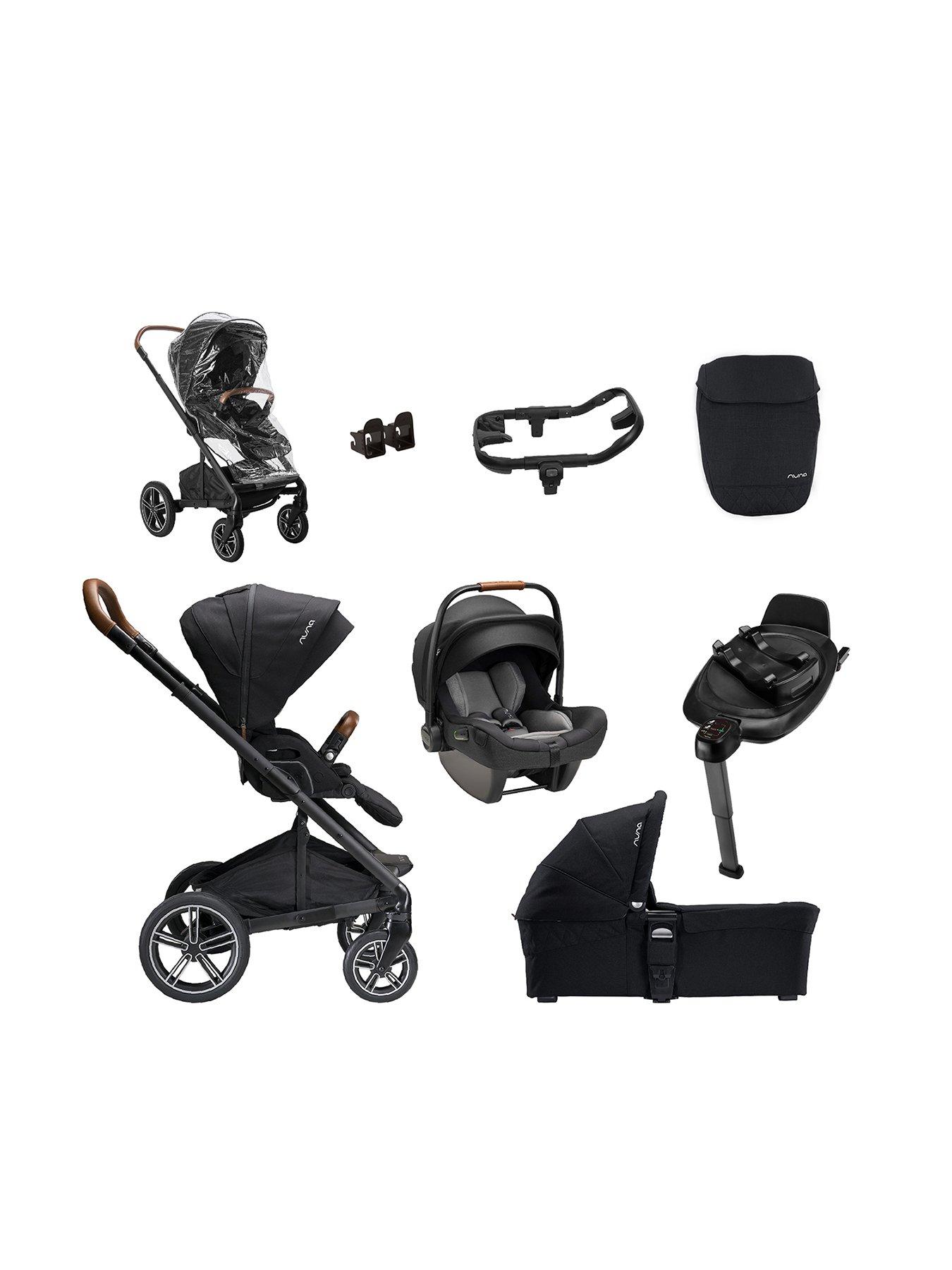 undefined MIXX next Generation PIPA Bundle with PIPA next Car Seat - Caviar (Tan Leatherette)