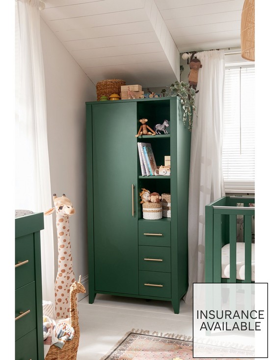 stillFront image of mamas-papas-melfi-storage-wardrobe-green