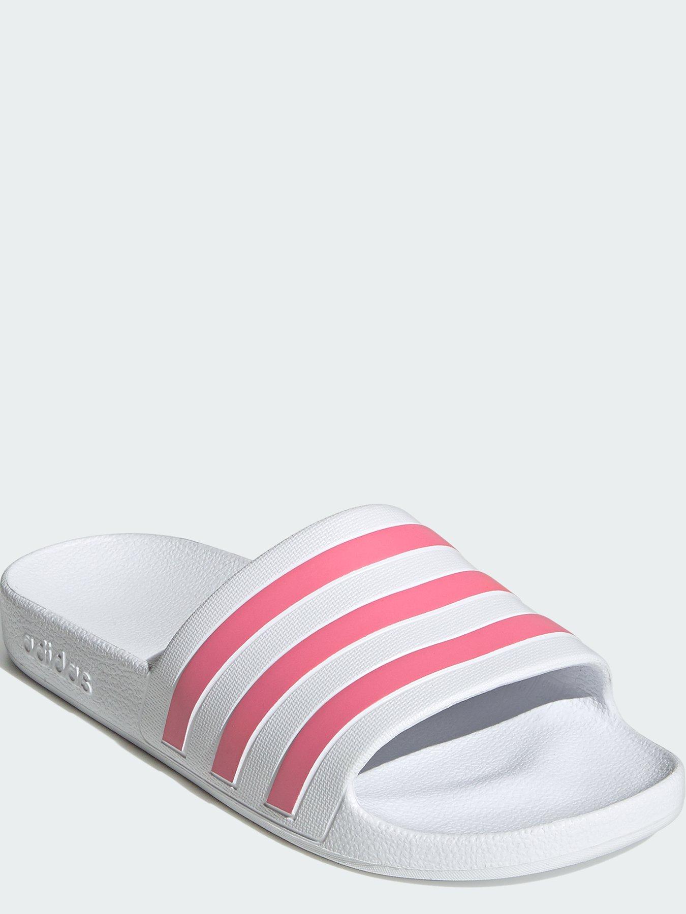 Adidas shop pink sliders