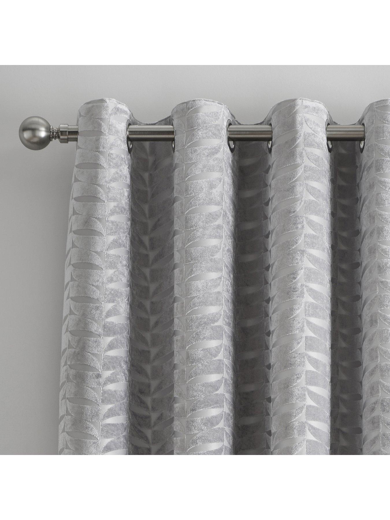 Image 2 of 4 of Curtina Kendal Geometric Jacquard Lined Eyelet Curtains