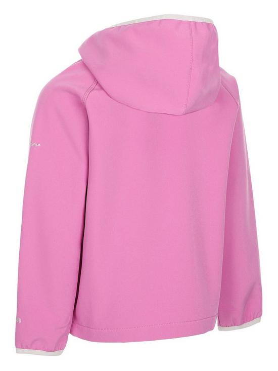 back image of trespass-girls-kian-kids-softshell-jacket-pink