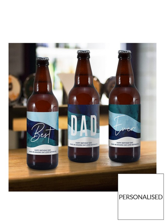 front image of the-personalised-memento-company-personalised-stripey-dad-set-of-3-beers