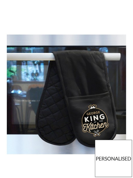 the-personalised-memento-company-personalised-king-of-the-kitchen-oven-gloves