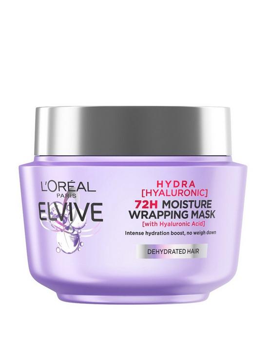 front image of loreal-paris-elvive-hydra-hair-mask-with-hyaluronic-acidnbspfor-dry-hair-300ml