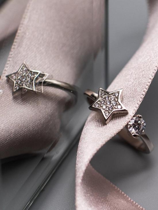 outfit image of say-it-with-diamonds-star-of-luck-adjustable-sterling-silvernbspladies-ring