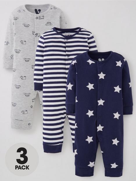 mini-v-by-very-baby-boys-footless-3-pack-sleepsuit-blue