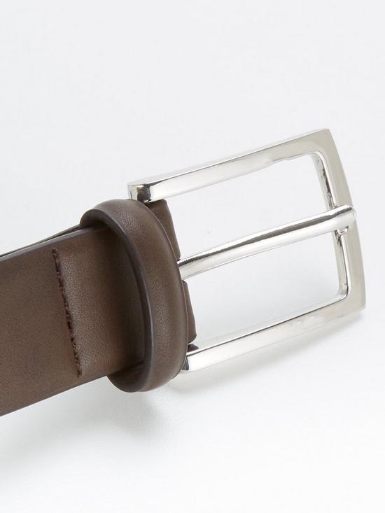 back image of very-man-smart-leather-belt-brown