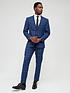 image of very-man-slim-check-suit-jacket-navy