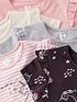  image of v-by-very-girlsnbspunicorn-t-shirts-5-packnbsp--multi