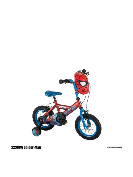 back image of spiderman-12-inch-spiderman-bike