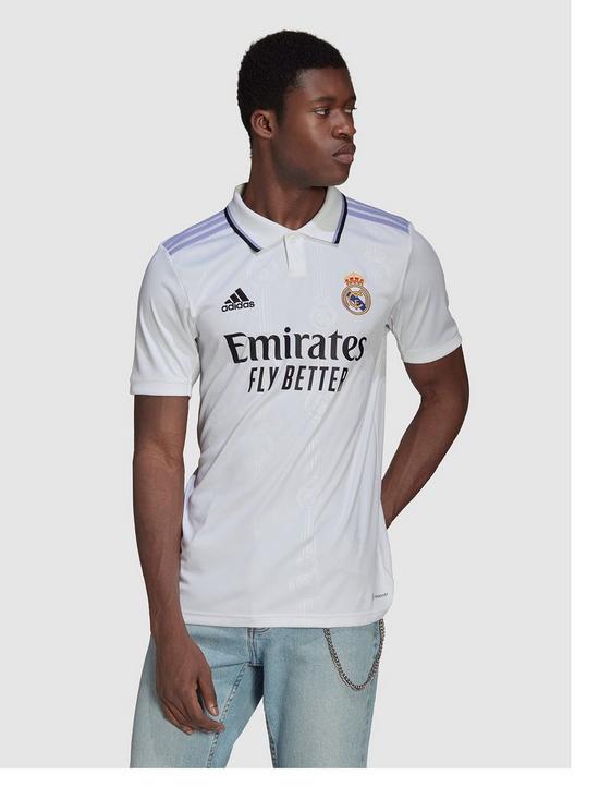 front image of adidas-real-madrid-home-2223-short-sleeve-shirt-white