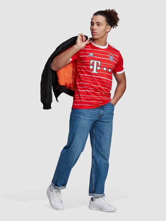stillFront image of adidas-bayern-munich-home-2223-short-sleevenbspshirt-red