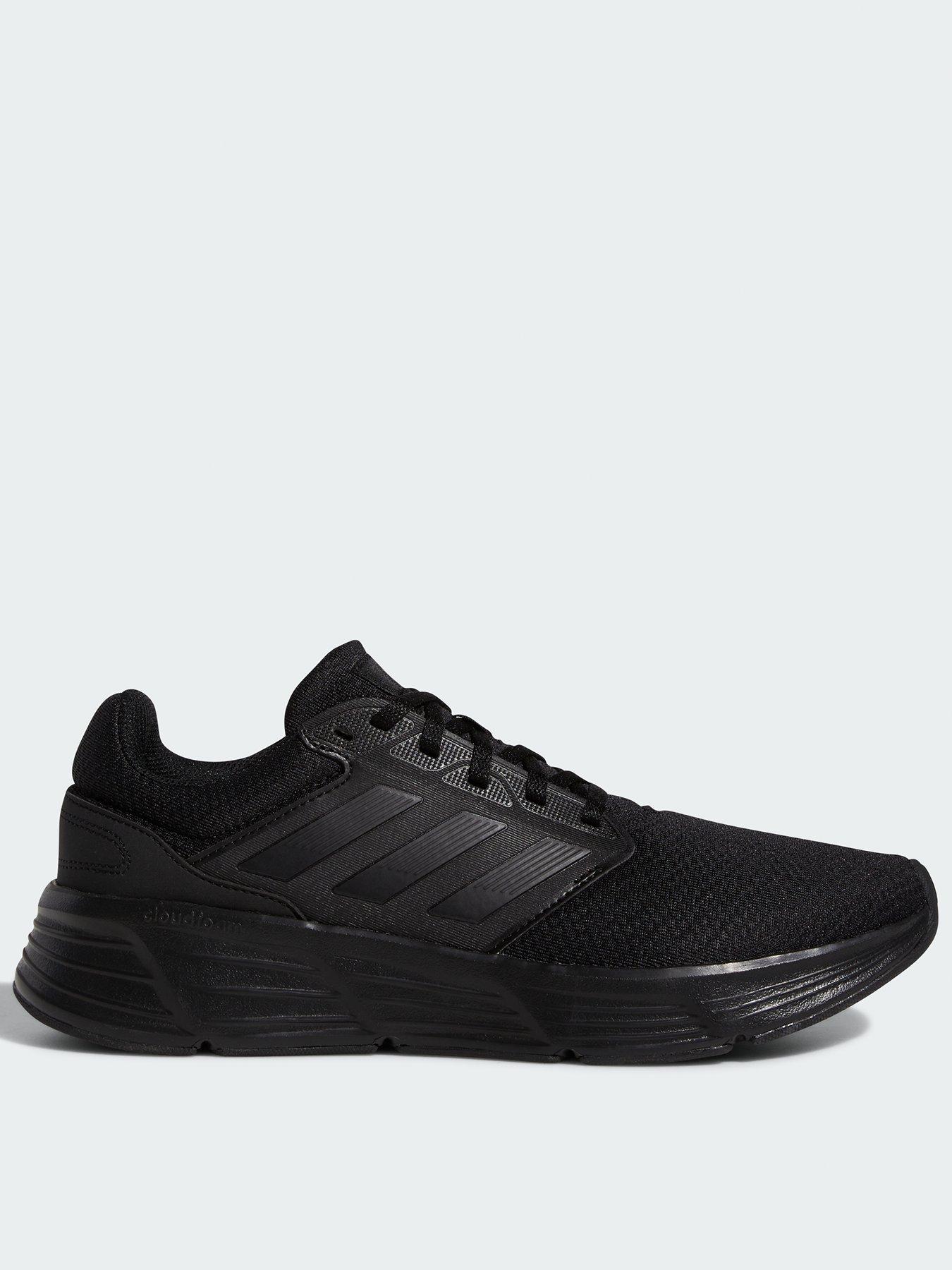 Adidas black mesh trainers online