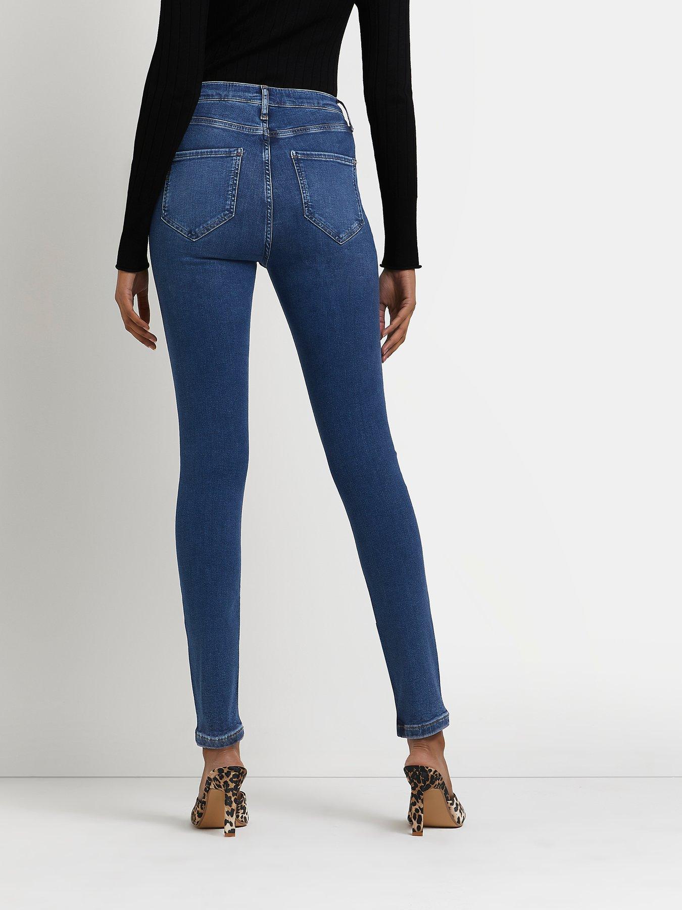 River Island Tall Kaia High Waist Jeggings - Mid Denim