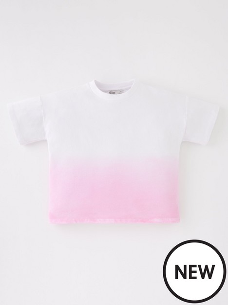 little-pieces-girls-dip-dye-short-sleeve-tshirt-strawberry-pink