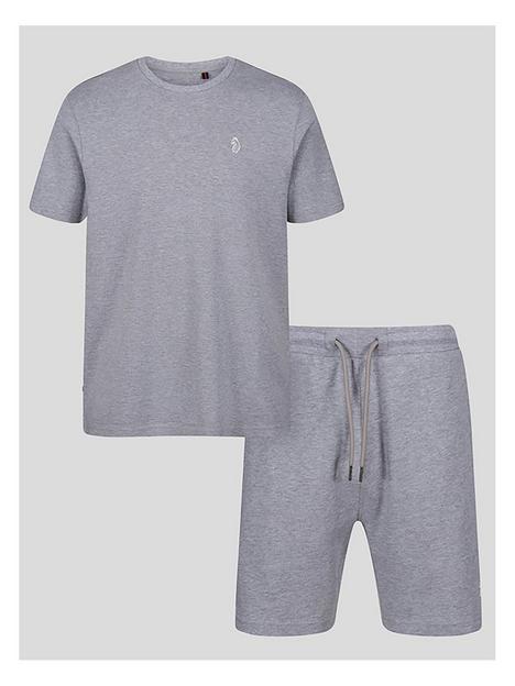 luke-junior-t-shirt-ampnbspjog-shorts-set-grey