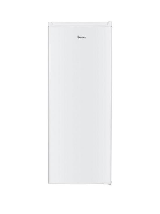 front image of swan-sr15680w-143cm-high-55cm-widenbsplarder-fridge-white-f-rated