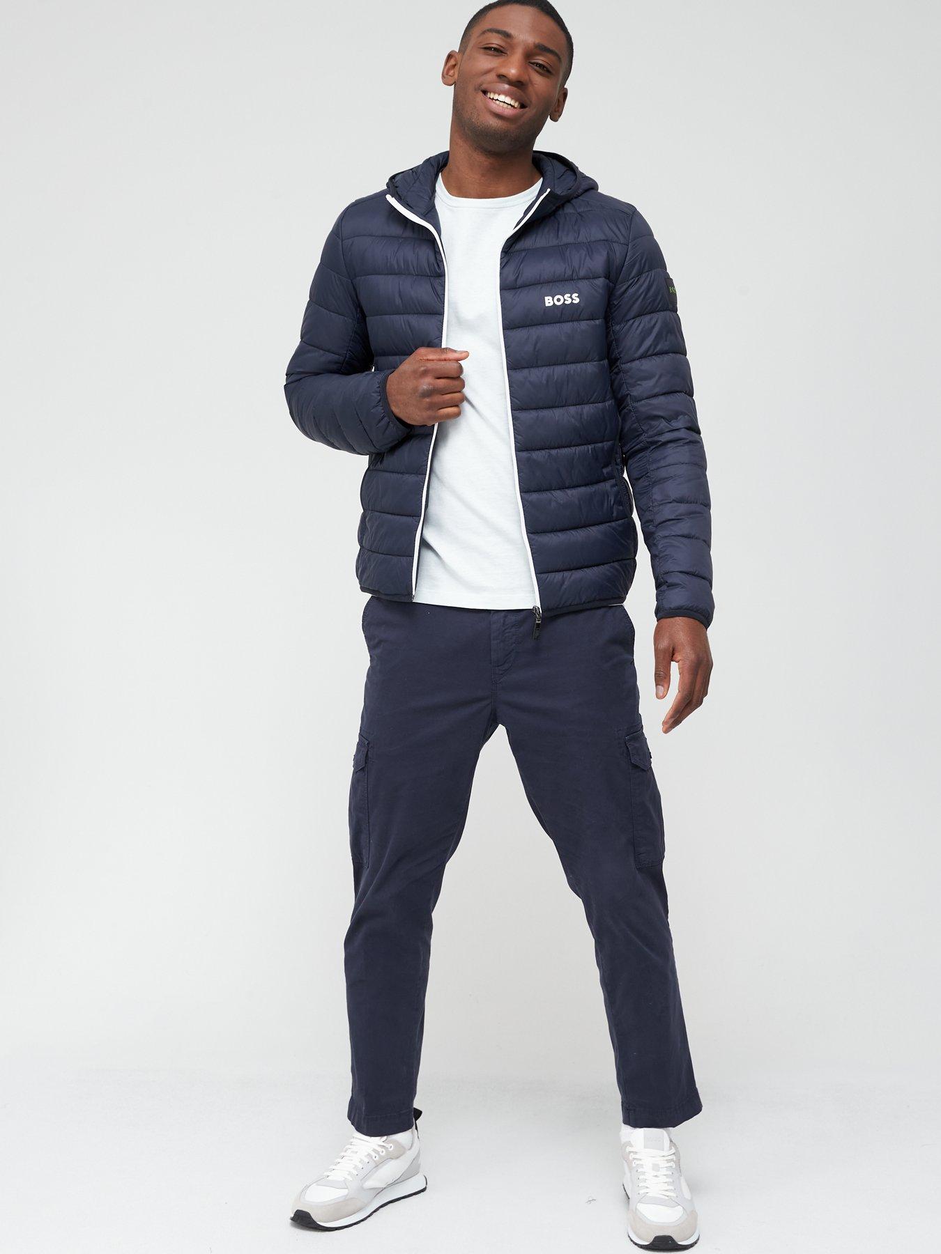 BOSS Thor hooded puffer jacket - Blue