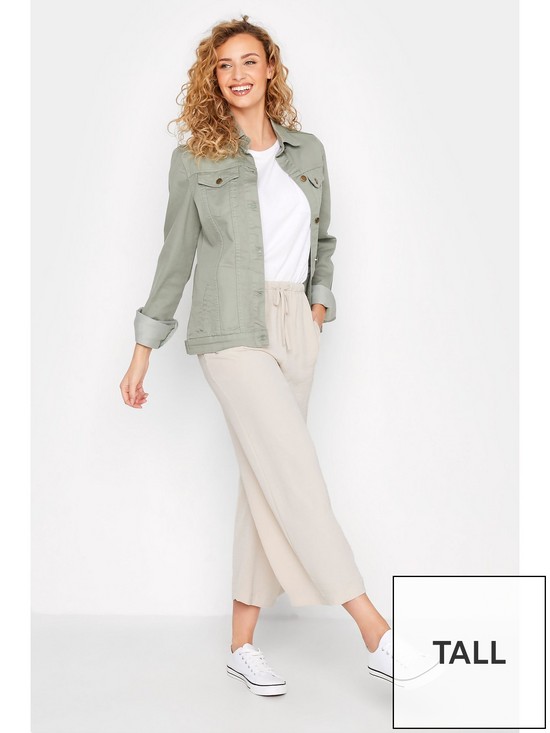 back image of long-tall-sally-linen-blendnbspcropped-trousers-natural