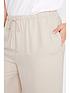  image of long-tall-sally-linen-blendnbspcropped-trousers-natural