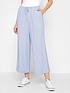  image of long-tall-sally-linen-blend-cropped-trousers-light-blue