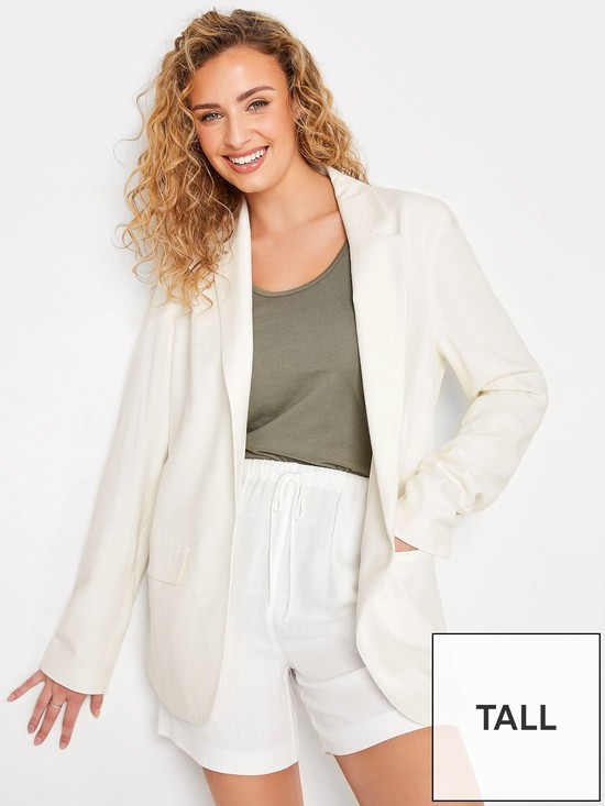 front image of long-tall-sally-linen-blend-jacket-white