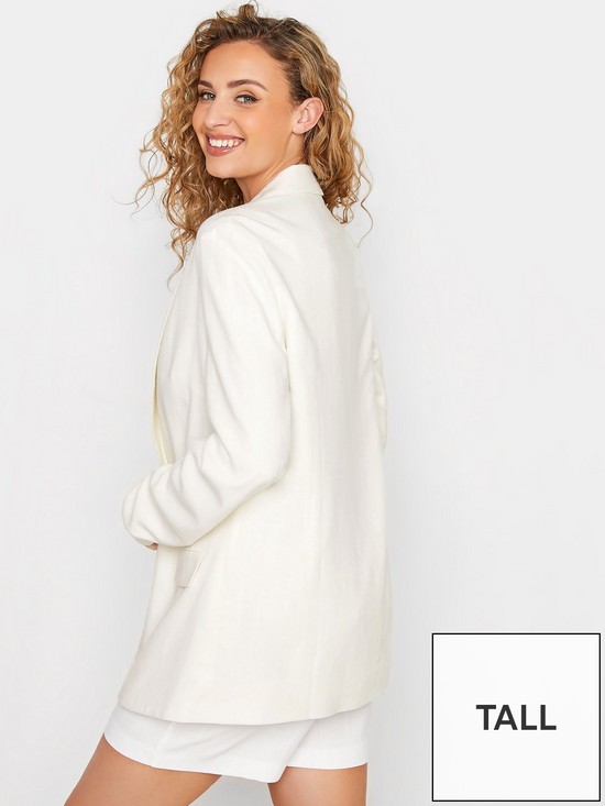 stillFront image of long-tall-sally-linen-blend-jacket-white