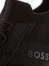  image of boss-saturn-knit-trainers-black