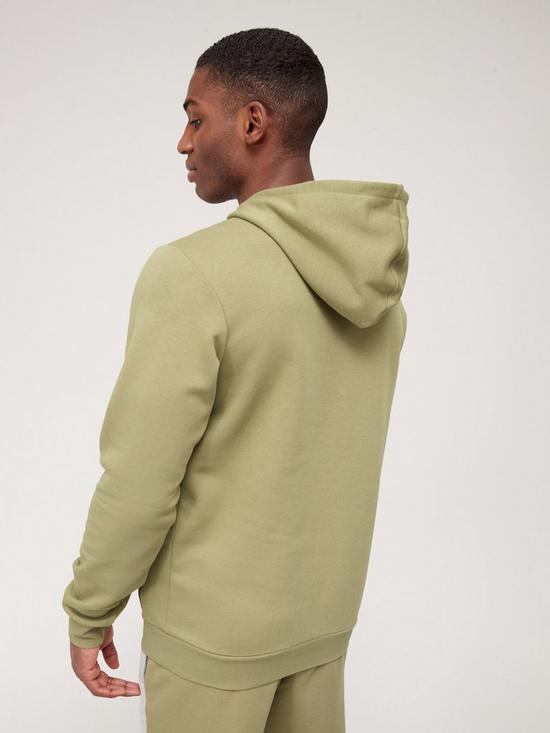 stillFront image of adidas-feelcozy-hoodie-greenwhite