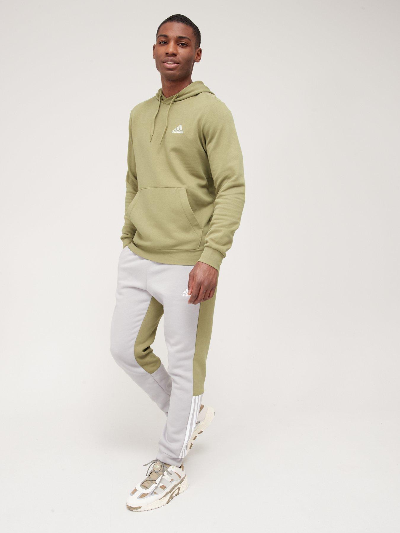  image of adidas-feelcozy-hoodie-greenwhite