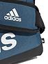 image of adidas-small-linear-duffel-bag-navyblackwhite