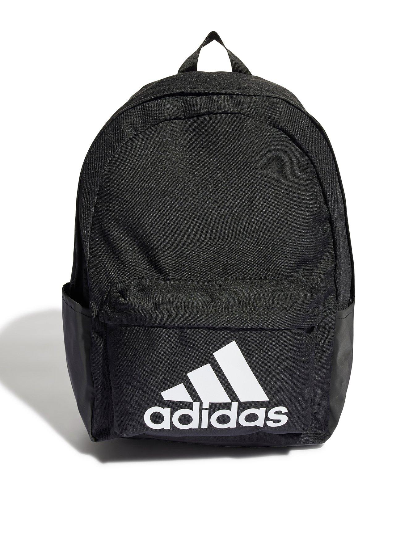 front image of adidas-classic-badge-of-sport-backpack-blackwhite