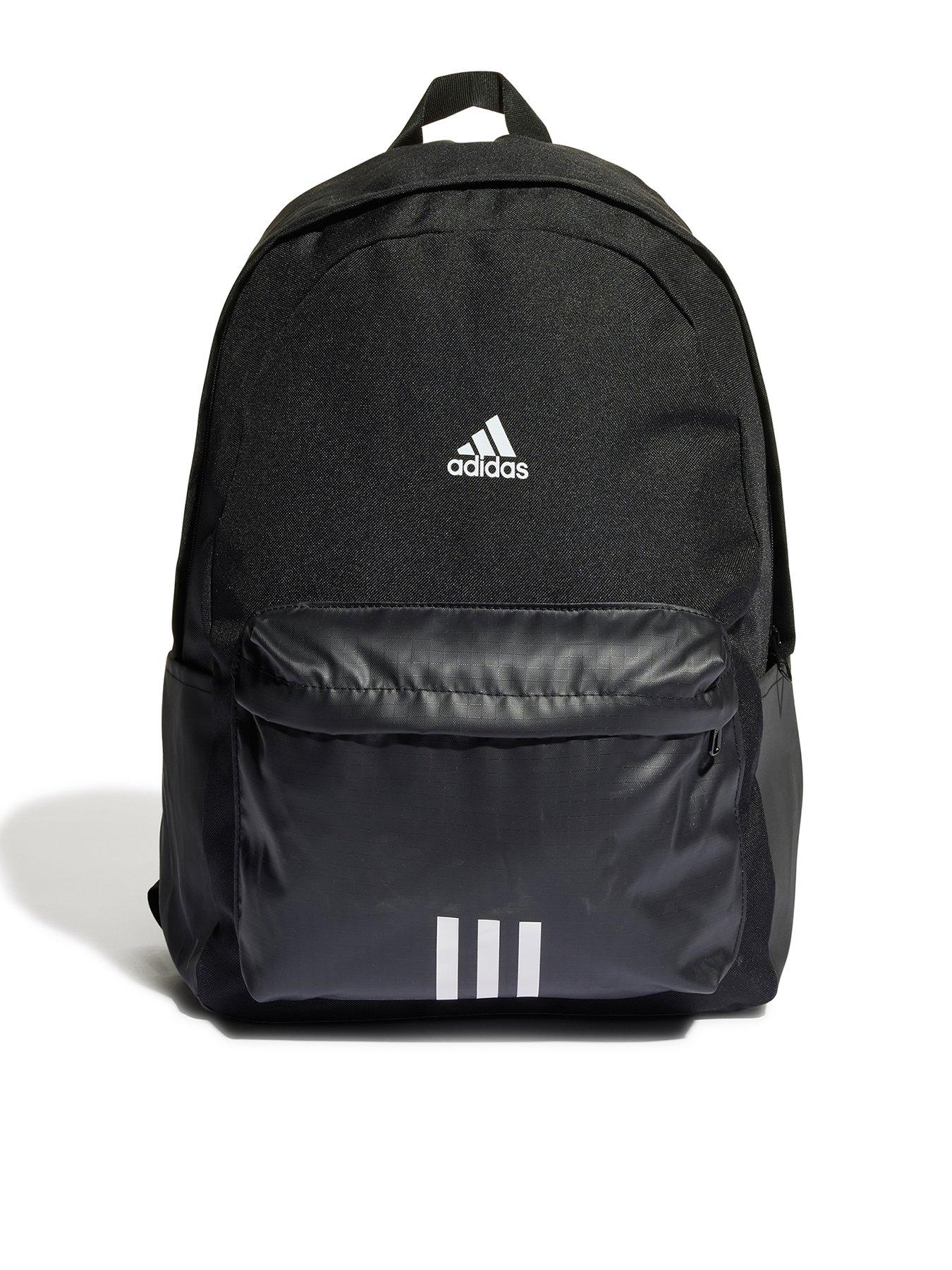 front image of adidas-mens-clsc-bos-3s-backpack-blackwhite