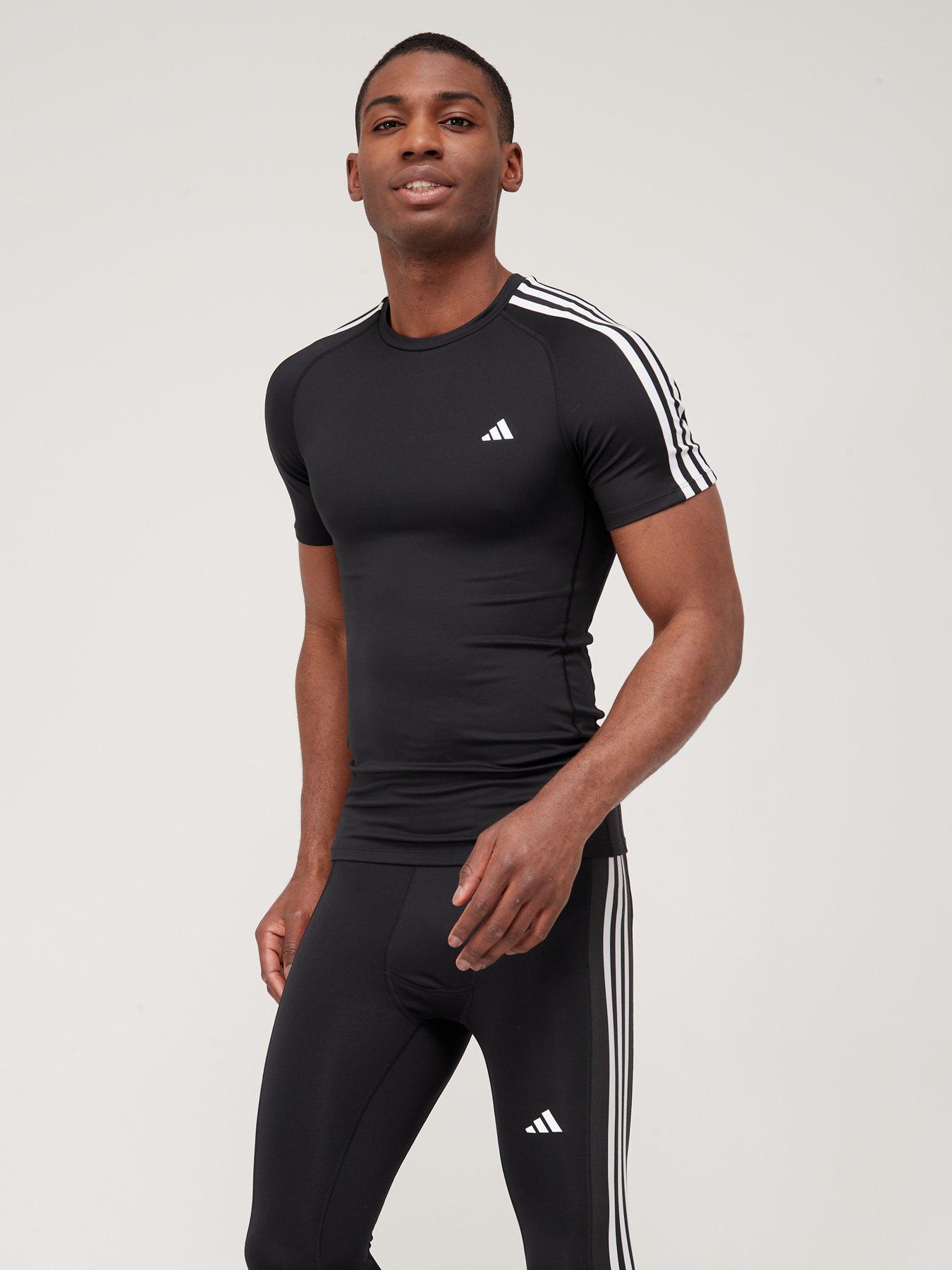  adidas Men's Training Techfit Base Tee, Black, X-Large :  Clothing, Shoes & Jewelry