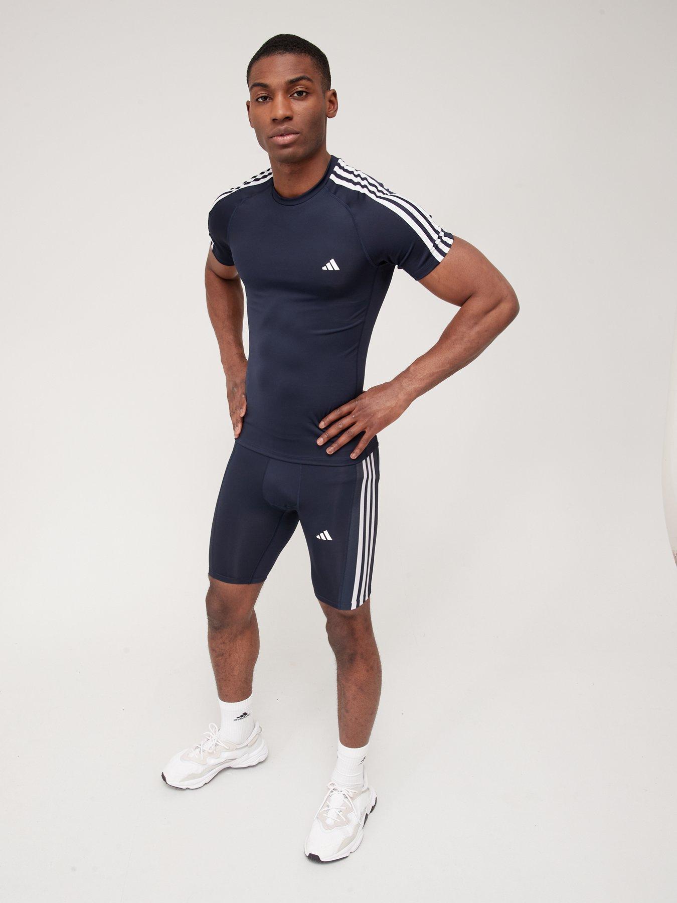techfit 3 stripes fitted tee