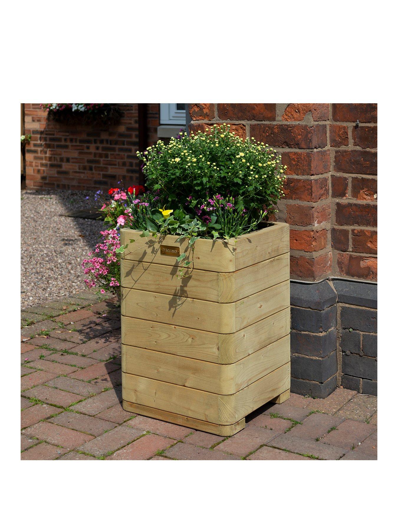 Rowlinson Marberry Square Tall Planter