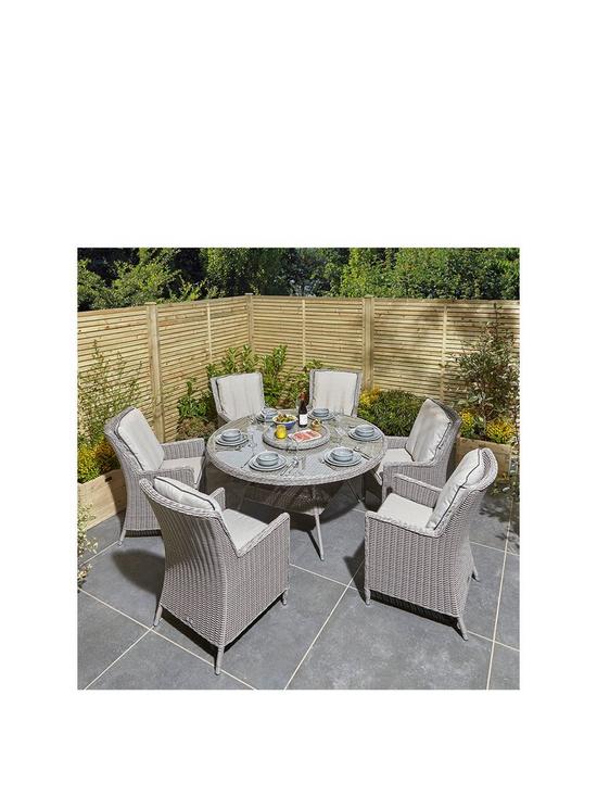front image of rowlinson-prestbury-6-seater-dining-set-natural-stone