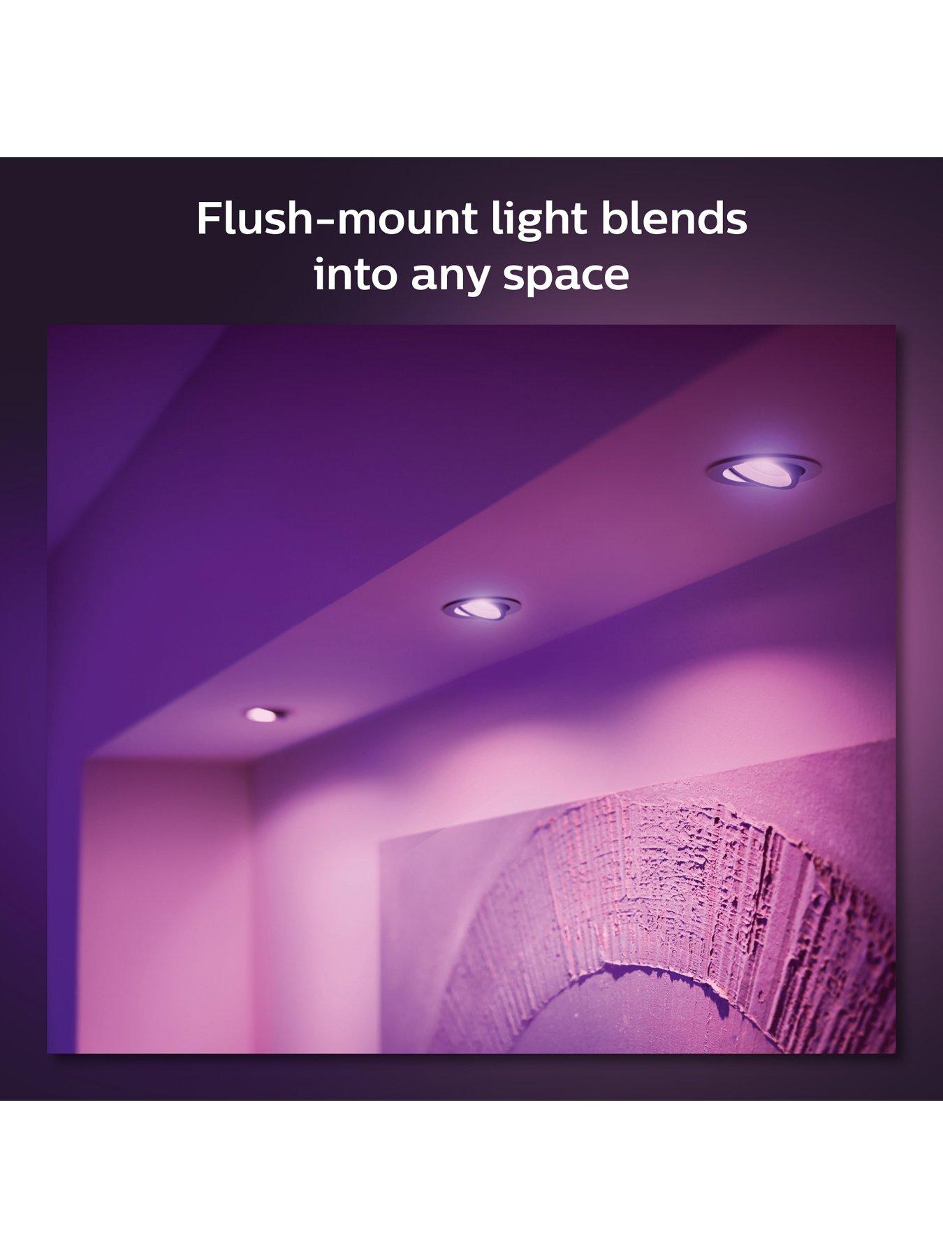  image of philips-hue-centura-hue-recessed-r-aluminium-3x57w