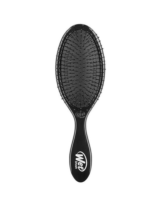 front image of wetbrush-detangler-black